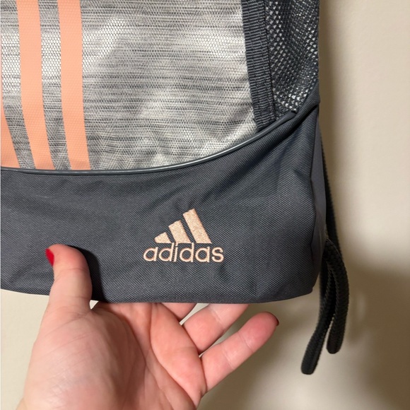 Adidas Alliance II Onyx/Rosegold Drawstring Bag - Picture 3 of 5